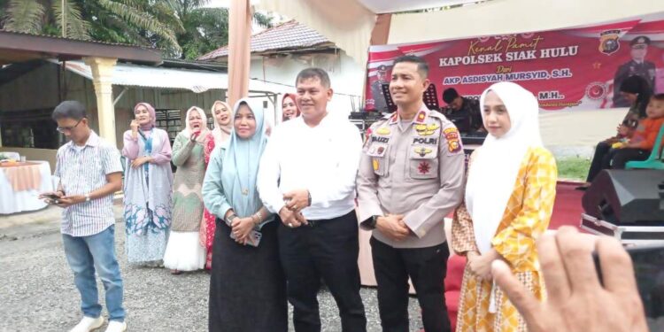 Kenal Pamit Kapolsek Siak Hulu, Antara Gembira Bercampur Haru