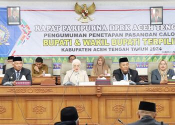 DPRK Aceh Tengah Gelar Rapat Paripurna Tentang Penetapan Hasil Pilkada 2024