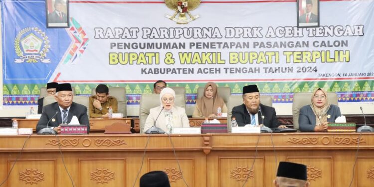 DPRK Aceh Tengah Gelar Rapat Paripurna Tentang Penetapan Hasil Pilkada 2024