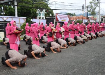68 Personil Perwira Dan Bintara Polres Aceh Tengah Sujud Syukur Naik Pangkat