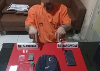 Polres Kampar Ungkap Kasus Peredaran Narkotika Jenis Shabu Di Pantai Raja