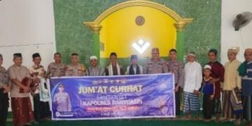 Melalui Safari sholat Jum’at, Kabag Logistik Polres Banyuasin Sampaikan Cooling System