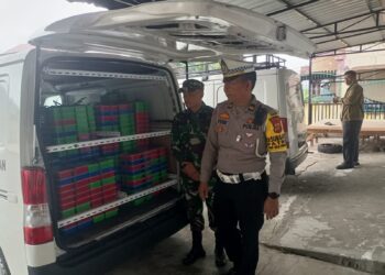 Pastikan Aman Dan Lancar, Satlantas Polres Aceh Tengah Kawal 2948 Paket MBG Ke Sekolah