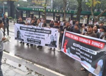 Aksi Unjuk Rasa Untuk Erika Siringoringo Di Pengadilan Negeri Medan Diduga Sarat Akan Kepentingan