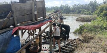 Polsek Kuantan Mudik Berhasil Mengungkap Kasus Dugaan PETI Di Sungai Batang Petai
