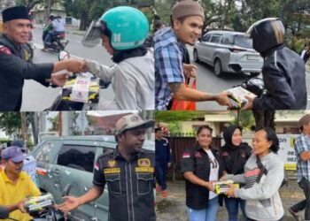 PAC GRIB JAYA Kecamatan Medan Baru Berbagi : 200 Kotak Nasi Untuk Warga