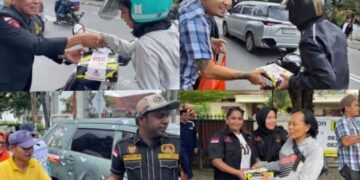 PAC GRIB JAYA Kecamatan Medan Baru Berbagi : 200 Kotak Nasi Untuk Warga