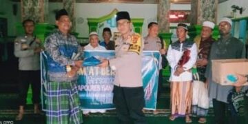 Wakili Kapolres Banyuasin, Kapolsek Makarti Jaya Melaksanakan Jum’at Curhat