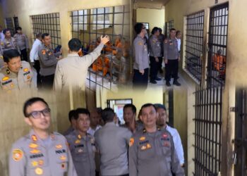 Cek Ruangan, Kapolres Kuansing Pastikan Keamanan Kondisi Para Tahanan Sehat Dan Lengkap 