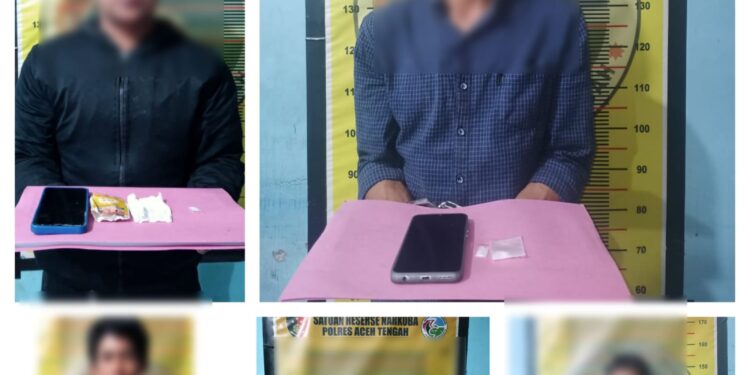 Awal Tahun 2025, Satnarkoba Polres Aceh Tengah Tangkap 5 Tersangka, Amankan 12.59 Gram Sabu