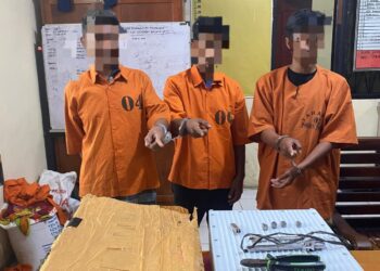 Polsek Tapung Bekuk Komplotan Pencuri Komponen Telkomsel, RRU 32 Juta Diamankan