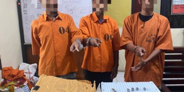 Polsek Tapung Bekuk Komplotan Pencuri Komponen Telkomsel, RRU 32 Juta Diamankan