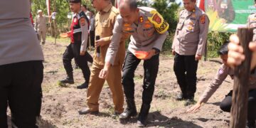 Polres Bener Meriah Bersama Forkopimda Gelar Penanaman Jagung Serentak Di Desa Wonosobo 