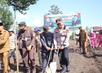 Kapolres Aceh Tengah Dody Indra Eka Putra Pimpin Tanam Jagung Serentak Sejuta Hektare