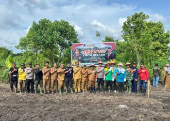 Penanaman Jagung 1 Juta Hektar Polsek Perhentian Raja