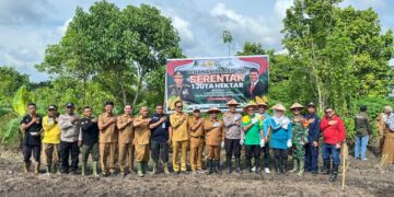 Penanaman Jagung 1 Juta Hektar Polsek Perhentian Raja