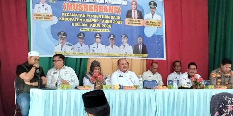 Pemkab Kampar Jaring Aspirasi Masyarakat Pada Musrenbangcam Perhentian Raja