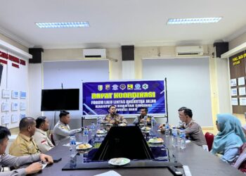 Sat Lantas Polres Kuansing Gelar Rapat Forum Lalu Lintas Dan Angkutan Jalan Libur Isra Mi’raj Dan Imlek