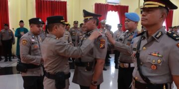 Kapolres Kampar Pimpin Sertijab Kapolsek Siak Hulu, Asdisyah Mursyid Gantikan Fauzi