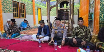 Polsek Pangean Amankan Tabligh Akbar Isra Mi’raj Nabi Muhammad SAW di Masjid Jami