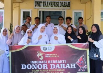 Memperingati HBI Ke 75, Kantor Imigrasi Takengon Melaksanakan Kegiatan Donor Darah