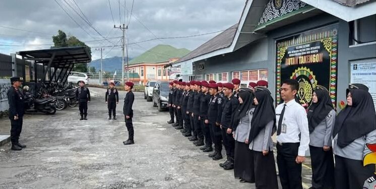 Pelaksanaan Apel Gabungan Pegawai Rutan Takengon