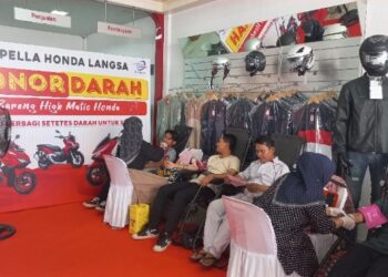 Memenuhi Stok Darah PMI, Showroom Capella Honda Langsa Gelar Donor Darah