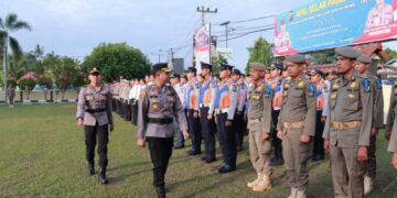 Polres Kampar Gelar Apel Pasukan Operasi Lancang Kuning, Wujudkan Asta Cita Dan Kamseltibcarlantas