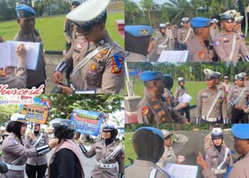 Satgas Ban Ops Polres Kuansing Laksanakan Gaktibplin Personel Operasi Lancang Kuning