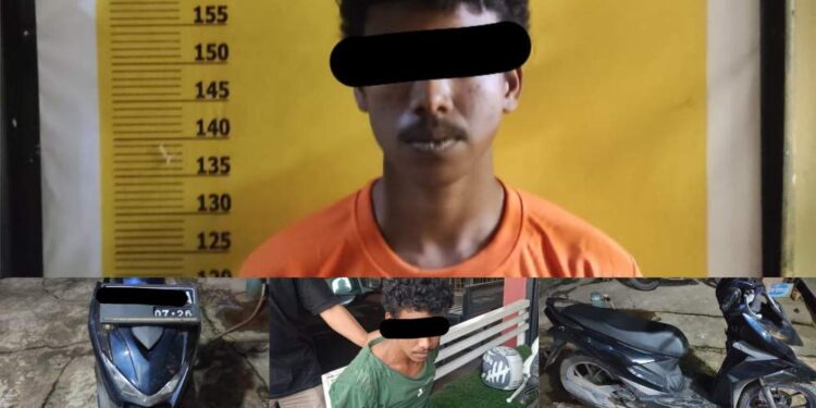 Polsek Singingi Hilir Ungkap Kasus Pencurian Sepeda Motor Di Desa Petai