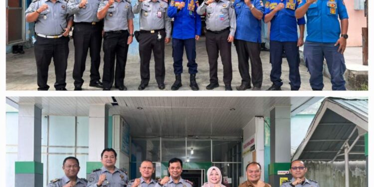 Kalapas Blangkejeren Dan Pejabat Struktural Silaturrahmi Bersama Dinas Damkar Dan RSUD Ali Kasim