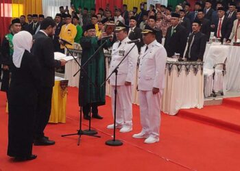 Gubernur Aceh Resmi Lantik Haili Yoga- Muchsin Hasan Sebagai Bupati Dan Wakil Bupati Aceh Tengah