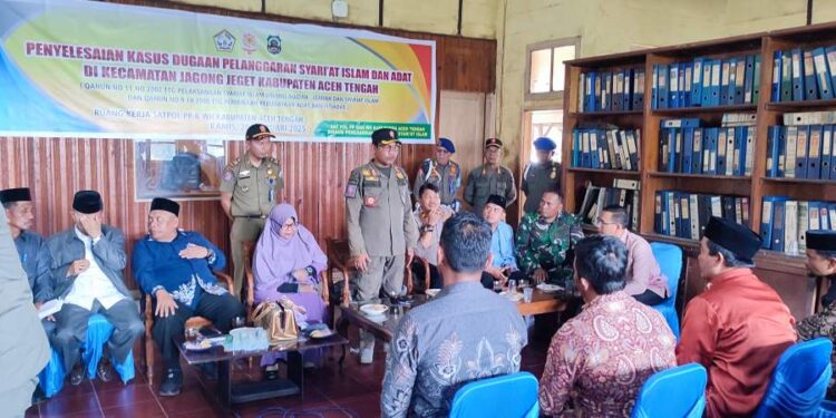 Kasatpol PP/WH : Dugaan Pelanggaran Syariat Islam Dan Adat Di Jagong Jeget Dengan Pembinaan