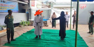 3 Terdakwa Jarimah Maisir(Judol) Dihukum Cambuk 11 Kali