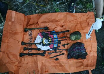 Temuan Kerangka Manusia di Evakuasi Satreskrim Polres Aceh Timur 