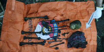 Temuan Kerangka Manusia di Evakuasi Satreskrim Polres Aceh Timur 