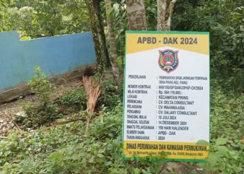 Heboh.. “Proyek Peningkatan Spam Jaringan Perpipaan Air Bersih Desa Pining, Diduga Asal Asalan