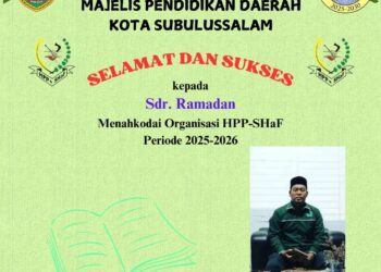 Ketua MPD Subulussalam Ucapkan Selamat Kepada Ramadan Sebagai Ketum HPP-SHaF Terpilih