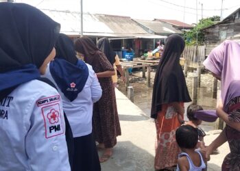 KSR-PMI Unit UNSAM Peduli Stunting di Gampong Telaga Tujuh