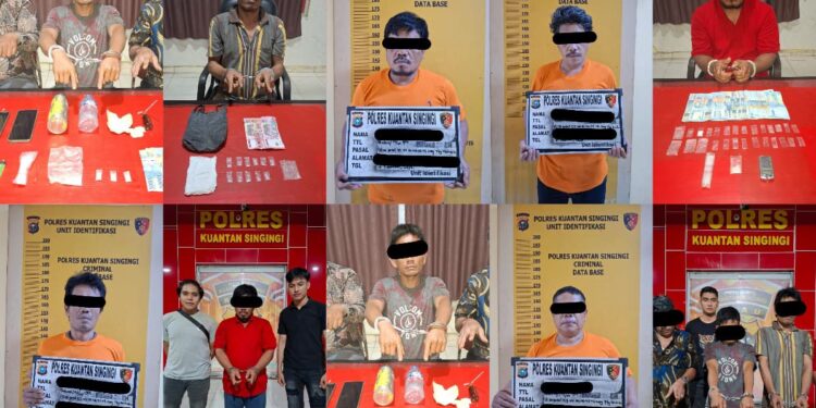 Tim Mata Elang Polres Kuansing Berhasil Ungkap Jaringan Narkotika Di Logas Tanah Darat