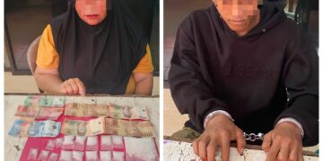 Polsek Kampar Kiri Ungkap Dua Kasus Narkoba Di Desa Kebun Durian, Amankan 17 Paket Sabu dan Dua Tersangka