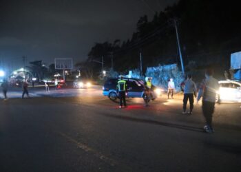 Dalam Rangka Cipkon, Personel Gabungan Polres Aceh Tengah Gelar Razia Malam Hari