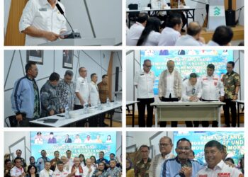 Pj Sekdaprov Sumut Saksikan Penandatanganan Kerja Sama Dan Kesepahaman Toba Caldera UGG