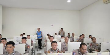 Ratusan Personil Polda Sumsel Ikuti Kegiatan CAT TPK Seleksi SIP Angkatan Ke-54 TA 2025