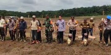 Kapolsek Betung Hadiri Penanaman Jagung 1 Juta Hektare Kerjasama Polri, Kementrian Dan Perusahaan