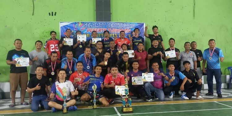 Turnamen Badminton Butterfly CUP II Sukses Digelar Di Desa Klambir Lima Kebun