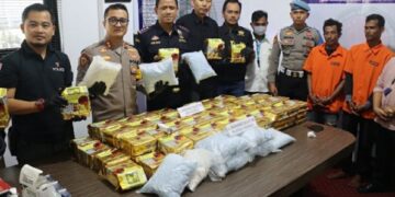 Sinergi Bea Cukai dan Kepolisian Bengkalis Gagalkan Penyelundupan 87,7 Kg Sabu dan 51 Ribu Pil Ekstasi
