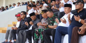 Dandim Raden Herman Sasmita Menghadiri Pembukaan Pacuan Kuda HUT Kota Takengon Ke 448