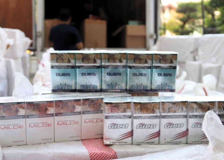 139 Penindakan Selama Januari 2025 Berhasil Amankan 18,4 Juta Rokok Ilegal Senilai 27 Miliar 