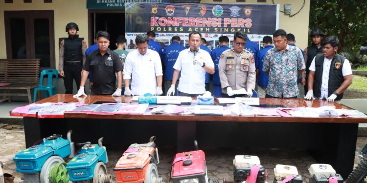 Satreskrim Polres Aceh Singkil Berhasil Ungkap Tiga Kasus Kejahatan Berat